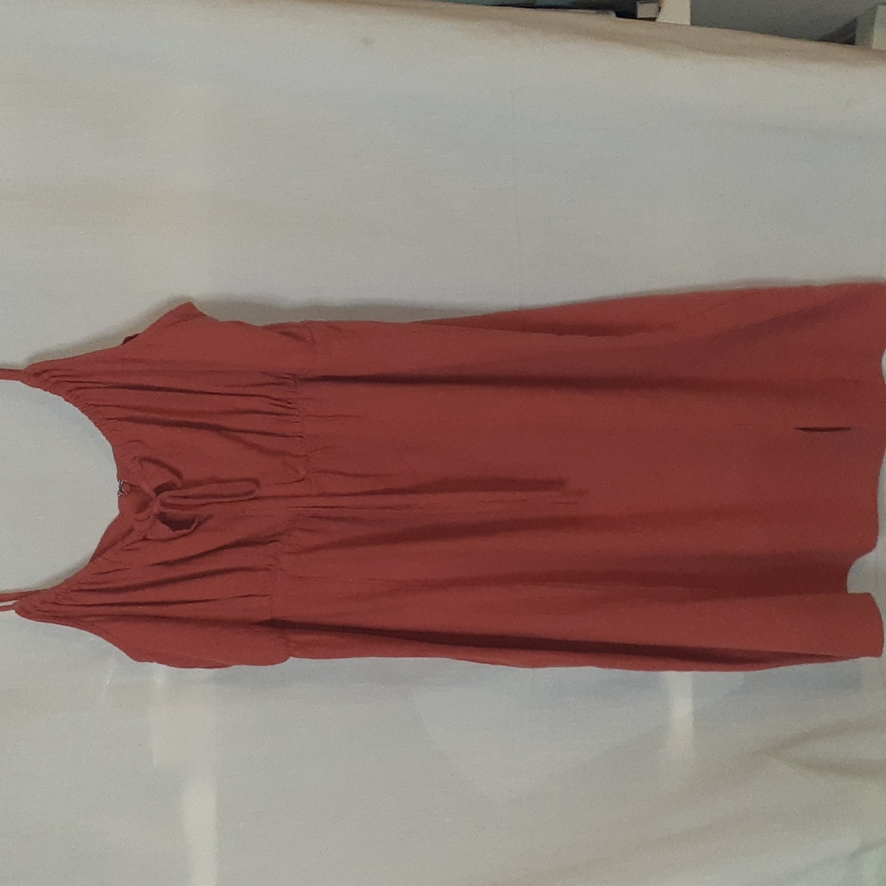NewForever 21 peach brown dress